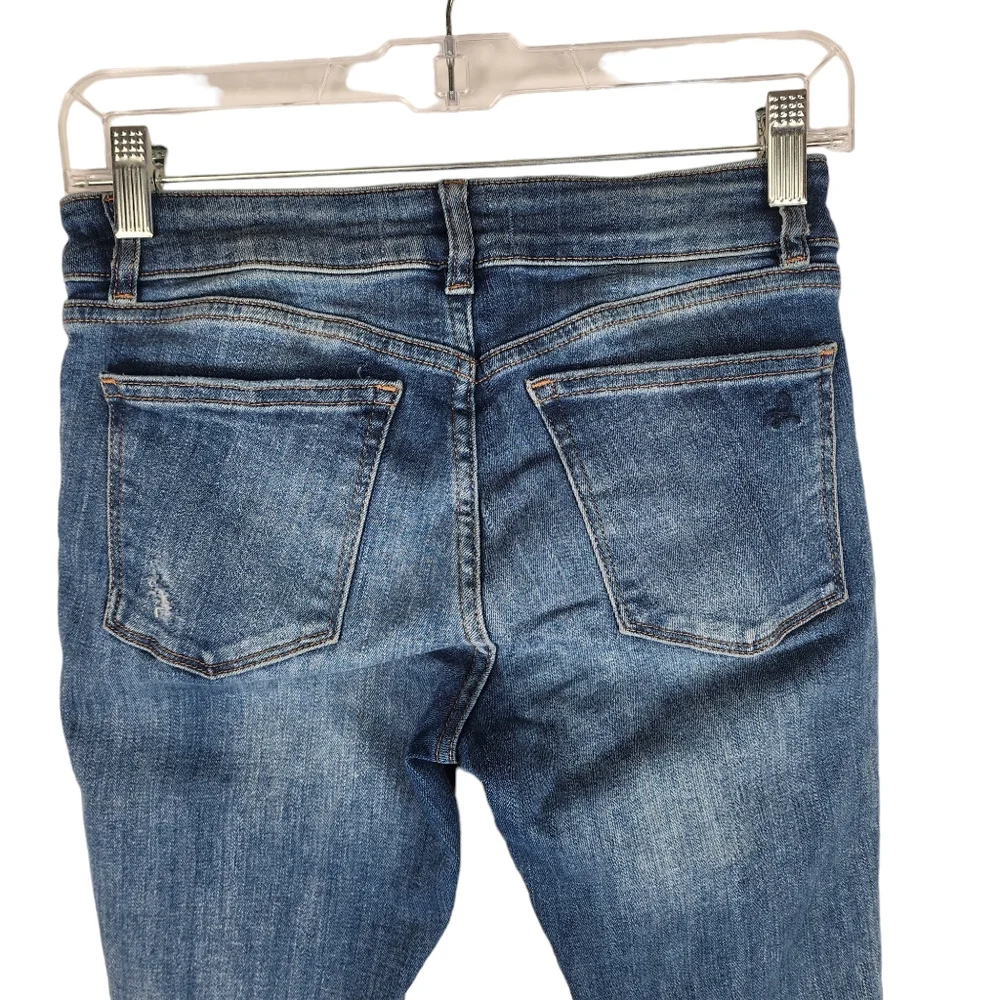 DL1961 Womens 25 Florence Instasculpt Skinny Delano Medium Wash Denim Jeans Blue - Picture 7 of 8